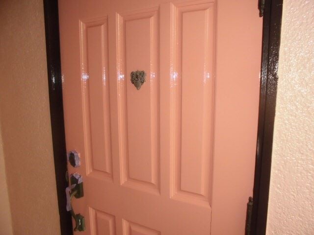 玄関ドアの塗装、完了です